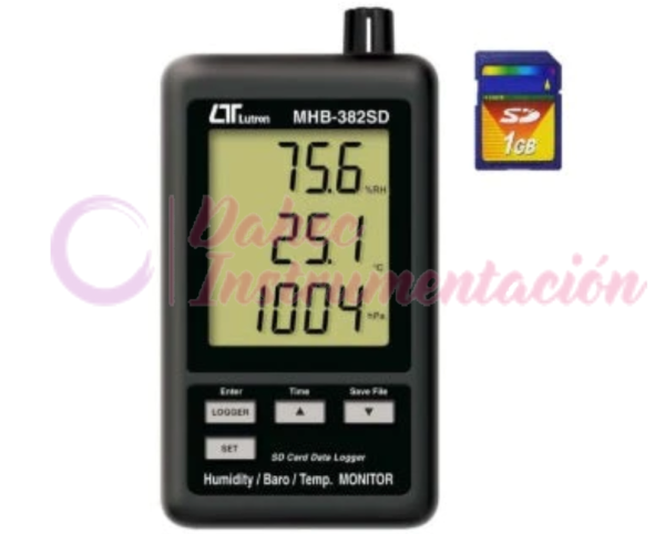 Termohigrómetro Barómetro Temperatura LT-MHB382SD