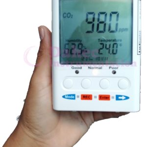 Medidor portátil de temperatura y humedad